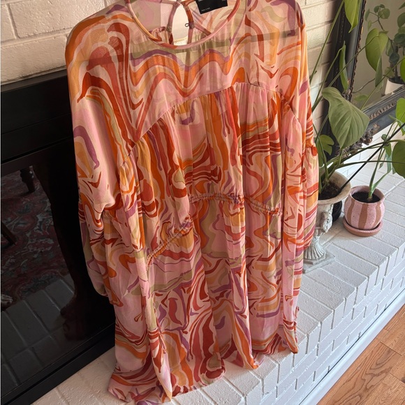 ASOS swirl smock dress - Picture 2 of 4